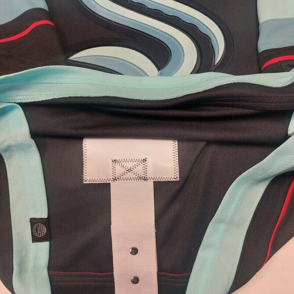 Adidas NHL Seattle Kraken Primegreen Home Jersey Mens Size 50 Deep Sea Blue Navy - Picture 4 of 6